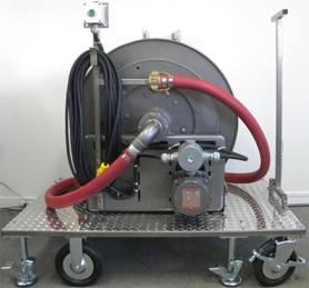Portable cleaning stations with hose reel by industrial cleaning